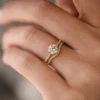 925 sterling silver ring with thick gold plating
