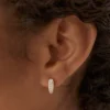925 Sterling Silver Cute Diamond Heggie Earring - Image 3
