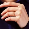 925 sterling silver ring finished with thick gold plating