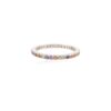 925 Sterling Silver Dainty Multi Sapphire Eternity Band
