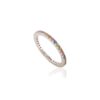 925 Sterling Silver Dainty Multi Sapphire Eternity Band - Image 6