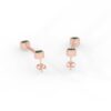 925 Sterling Silver Dangle Drop Emerald Earrings - Image 3