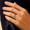 925 Sterling Silver Delicate Emerald Ring - Image 6