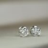 Classic stud earrings with a simple, balanced design