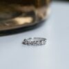 Elegant five-stone anniversary ring with a refined silhouette