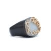 925 Sterling Silver Diamond and Agate Ring - Image 2
