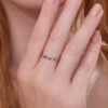 925 sterling silver ring with thick gold plating