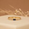 925 Sterling Silver Diamond and Baguette Sapphire Ring - Image 4
