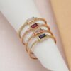 925 Sterling Silver Diamond and Morganite Ring - Image 3