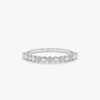 925 Sterling Silver Diamond and Plain 925 Sterling Silver Dot Ring - Image 2