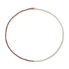 925 Sterling Silver Diamond And Ruby Hepburn Choker