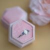 Gold-plated sterling silver ring with premium CZ stones
