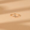 925 Sterling Silver Diamond Aquamarine Ring - Image 4
