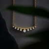 925 Sterling Silver Diamond Arc Collar Necklace - Image 3