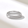 925 Sterling Silver Diamond Arrow Wedding Band - Image 4