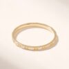 925 Sterling Silver Diamond Arrow Wedding Ring Slim Band, Minimalist Stackable Design - Image 2