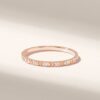 925 Sterling Silver Diamond Arrow Wedding Ring Slim Band, Minimalist Stackable Design - Image 4