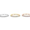 925 Sterling Silver Diamond Baguette Ring - Image 2