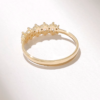Wedding ring featuring Premium CZ Diamond stones and a balanced design