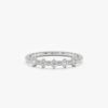 925 Sterling Silver Diamond Ball Ring - Image 2