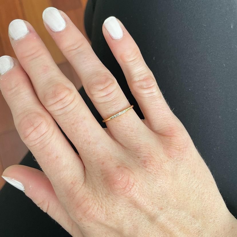 925 Sterling Silver diamond band for women | Genuine Diamond Ring