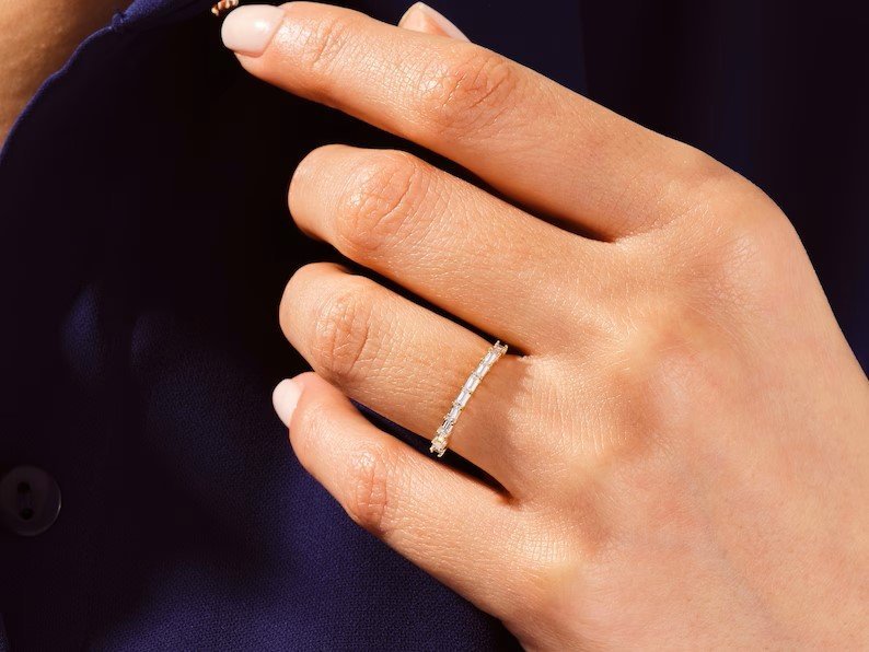925 Sterling Silver Diamond Band