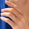 Diamond band with premium CZ accents and pave setting