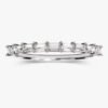 925 sterling silver band with 0.24 carat CZ accents
