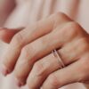 Timeless silver ring with understated CZ shine