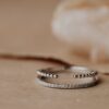 Slim band ring with 0.10 CTW CZ diamonds