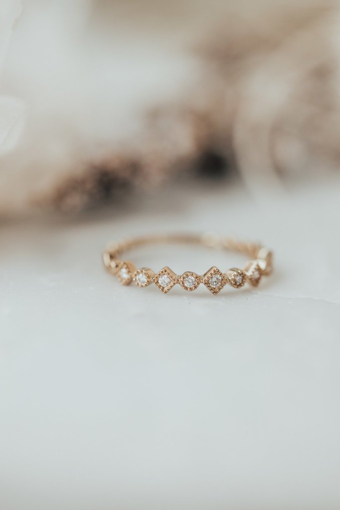 925 Sterling Silver Diamond Band