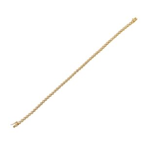 925 Sterling Silver Diamond Bezel Tennis Bracelet