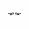 925 Sterling Silver Diamond Blue Sapphire Graduated Climber Earring
