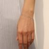 925 sterling silver bracelet with bezel-set CZ stones
