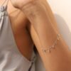 Adjustable 7.5 inch bracelet in sterling silver