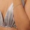 Elegant sterling silver bracelet with a polished finish