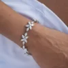 925 Sterling Silver Diamond Bracelet - Image 2