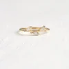 925 Sterling Silver Diamond Bushel Ring