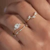 925 Sterling Silver Diamond Bushel Ring - Image 6