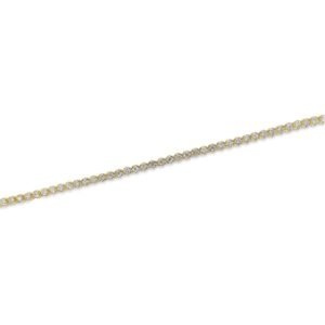 925 Sterling Silver Diamond Buttercup Tennis Bracelet