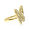 925 Sterling Silver Diamond Butterfly Ring - Image 3