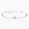 925 Sterling Silver bracelet with a single solitaire CZ diamond