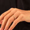 925 Sterling Silver Diamond Celtic Wedding Ring