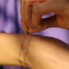 925 Sterling Silver Diamond Chain Bracelet - Image 8