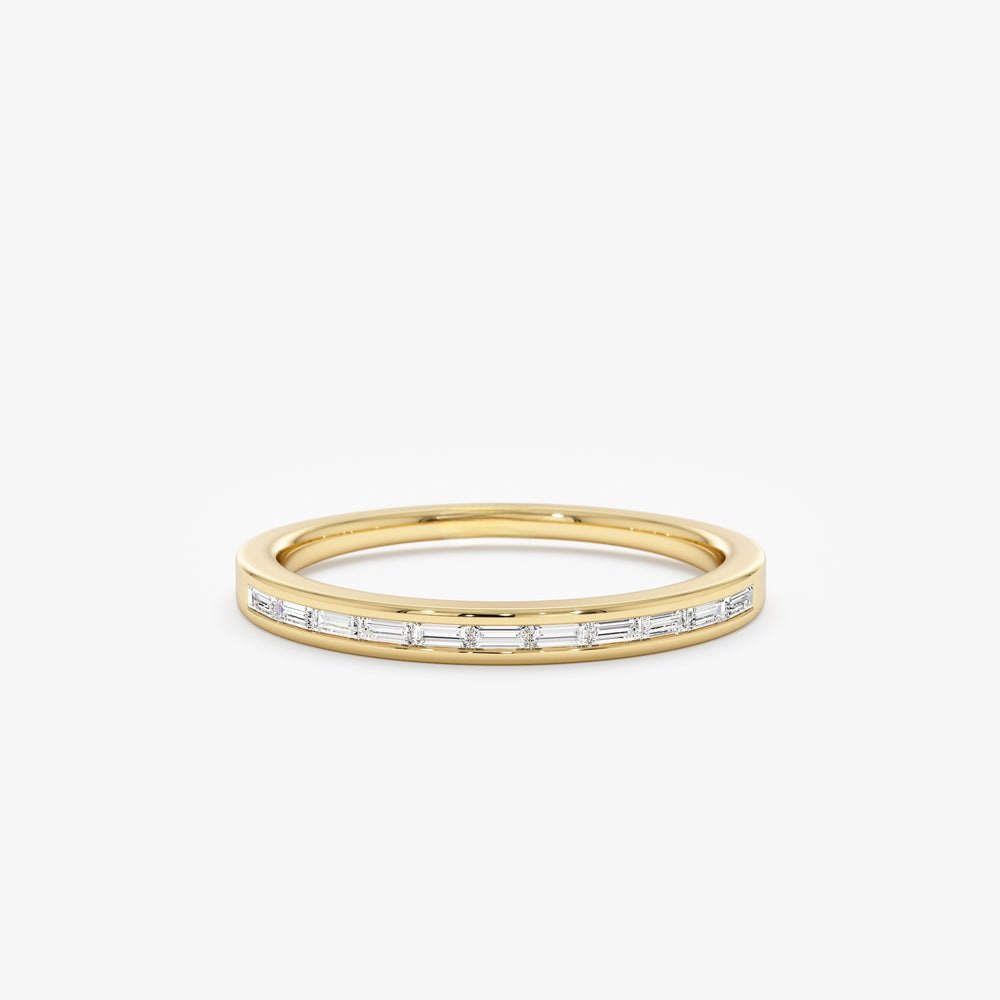 925 Sterling Silver Diamond Channel Set Ring