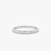 Sterling silver ring with channel-set premium CZ diamonds