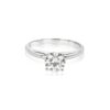 925 Sterling Silver Diamond Classic Solitaire Ring