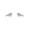 925 Sterling Silver Diamond Cluster Climber Earring - Image 3