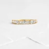 Sterling silver ring with diamond-style pave detailing