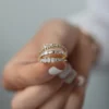 Refined constancy ring in 925 sterling silver